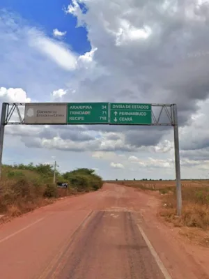 Pavimentação da VPE-700 está orçada em aproximadamente R$ 30 milhões | Foto: Google Street View